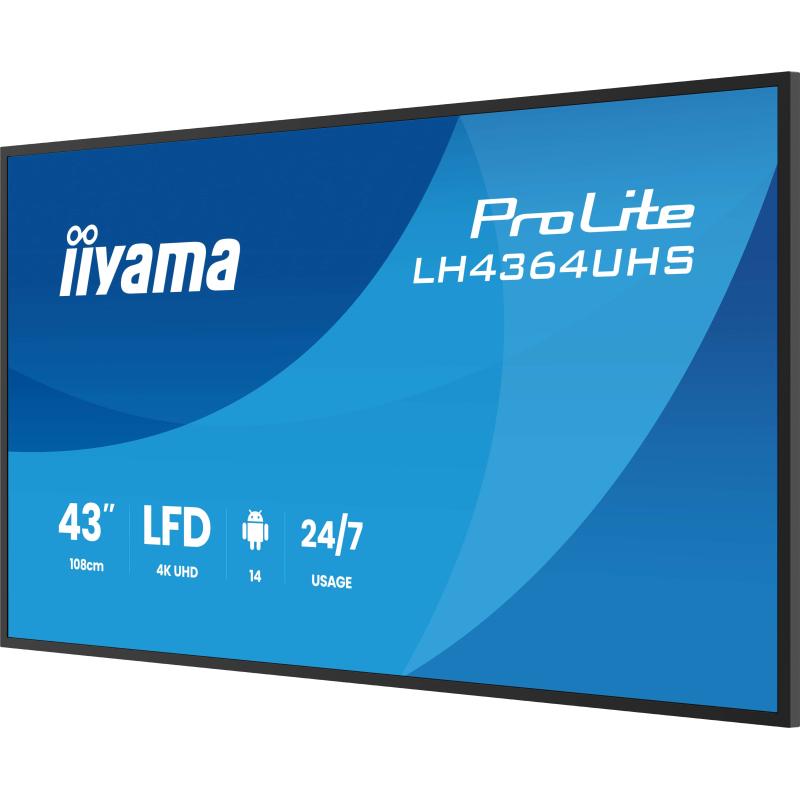 iiyama Digital Signage ProLite LH4364UHS-B1AG LH4364UHSB1AG (LH4364UHS-B1AG)