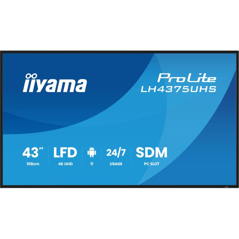 iiyama Digital Signage ProLite LH4375UHS-B2AG LH4375UHSB2AG (LH4375UHS-B2AG)