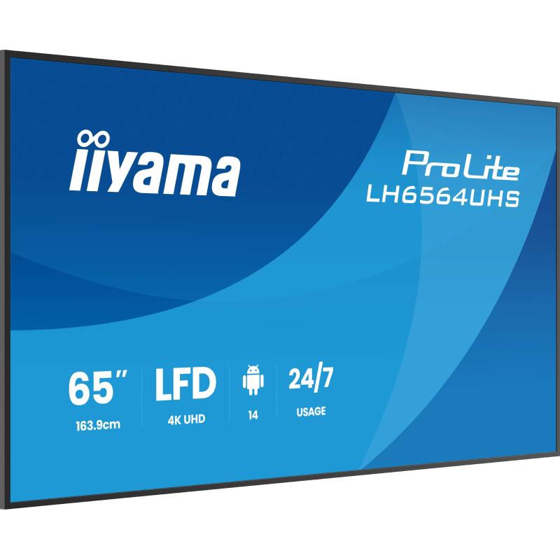 iiyama Digital Signage ProLite LH6564UHS-B1AG LH6564UHSB1AG (LH6564UHS-B1AG)