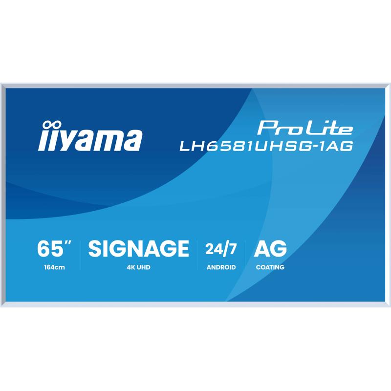 iiyama Digital Signage ProLite LH6581UHSG-1AG LH6581UHSG1AG (LH6581UHSG-1AG)
