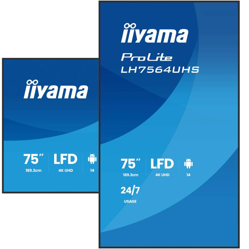 iiyama Digital Signage ProLite LH7564UHS-B1AG LH7564UHSB1AG (LH7564UHS-B1AG)