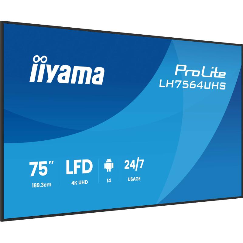 iiyama Digital Signage ProLite LH7564UHS-B1AG LH7564UHSB1AG (LH7564UHS-B1AG)