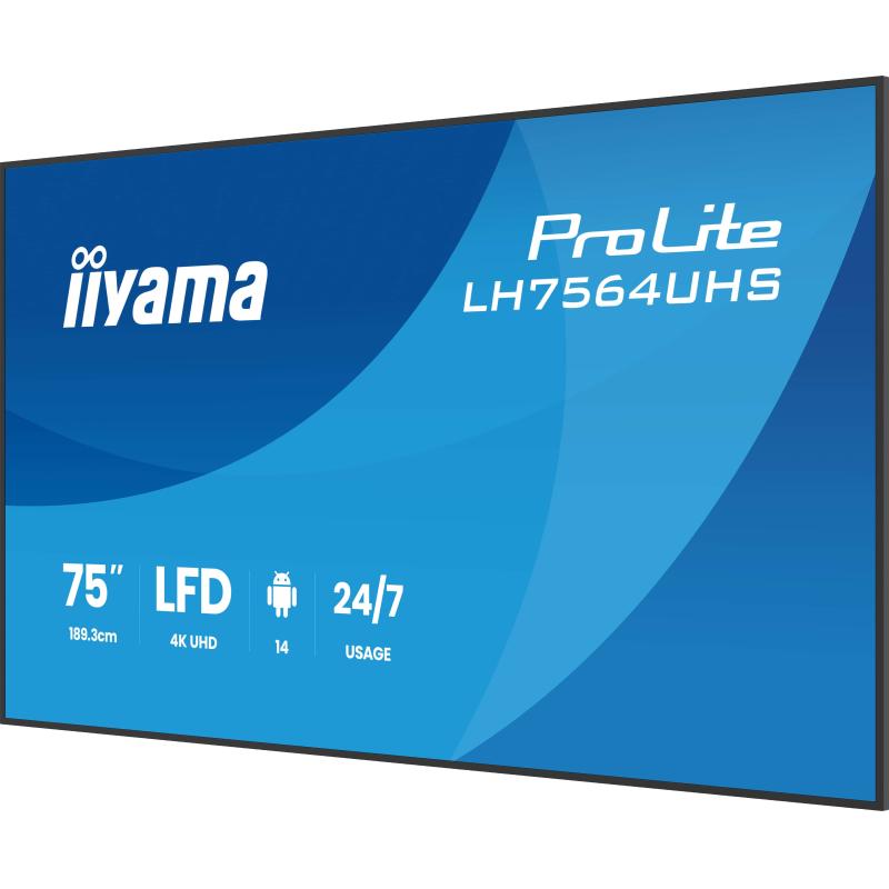 iiyama Digital Signage ProLite LH7564UHS-B1AG LH7564UHSB1AG (LH7564UHS-B1AG)