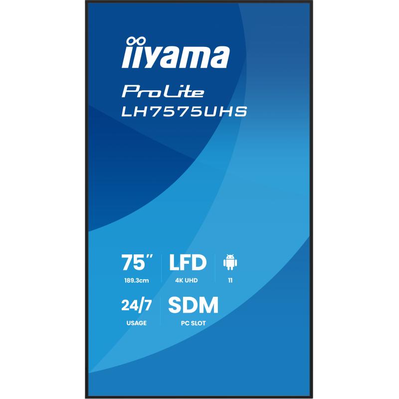 iiyama Digital Signage ProLite LH7575UHS-B2AG LH7575UHSB2AG (LH7575UHS-B2AG)
