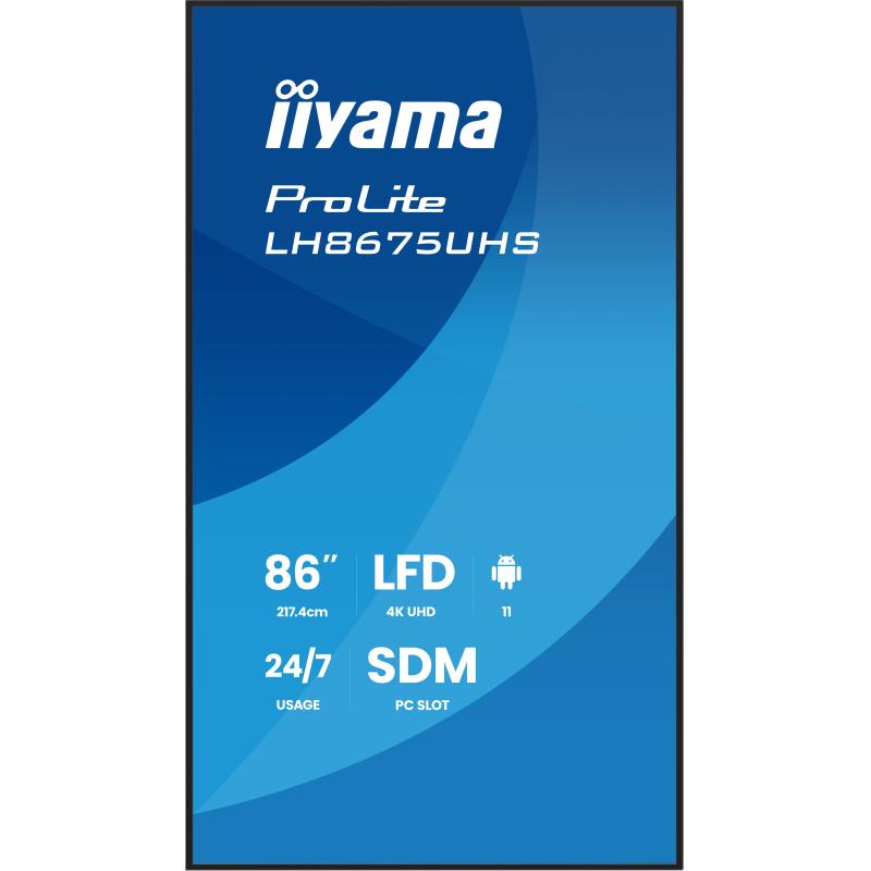 iiyama Digital Signage ProLite LH8675UHS-B2AG LH8675UHSB2AG (LH8675UHS-B2AG)