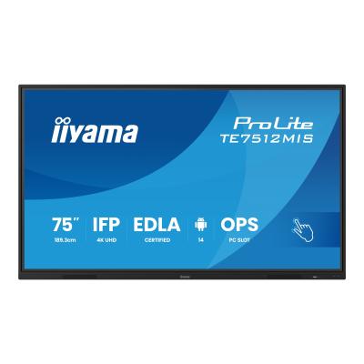 iiyama Digital Signage ProLite TE7512MIS-B4AG TE7512MISB4AG (TE7512MIS-B4AG)
