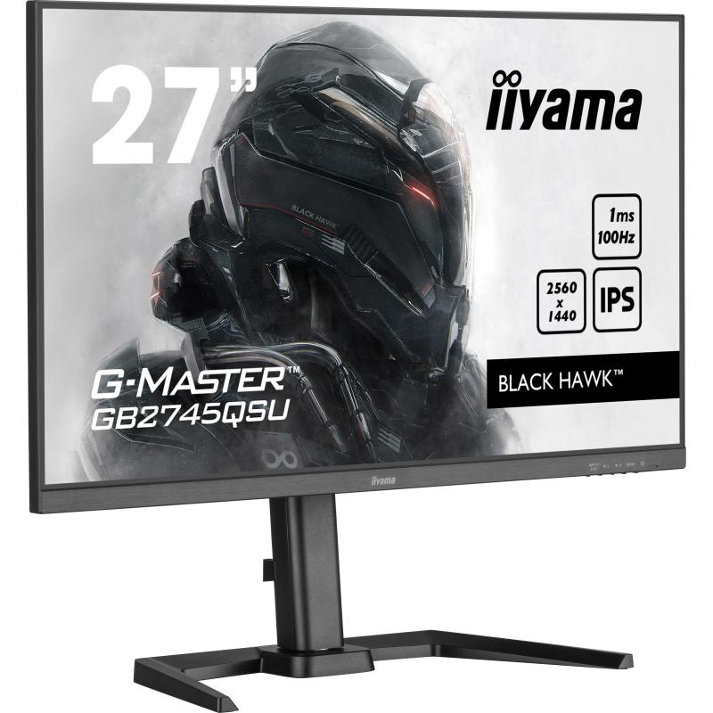 Iiyama Monitor G-MASTER GMASTER Black Schwarz Hawk GB2745QSU-B1 GB2745QSUB1 (GB2745QSU-B1)