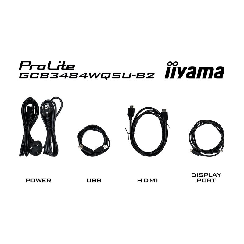 iiyama Monitor G-Master GMaster GCB3484WQSU-B2 GCB3484WQSUB2 (GCB3484WQSU-B2)