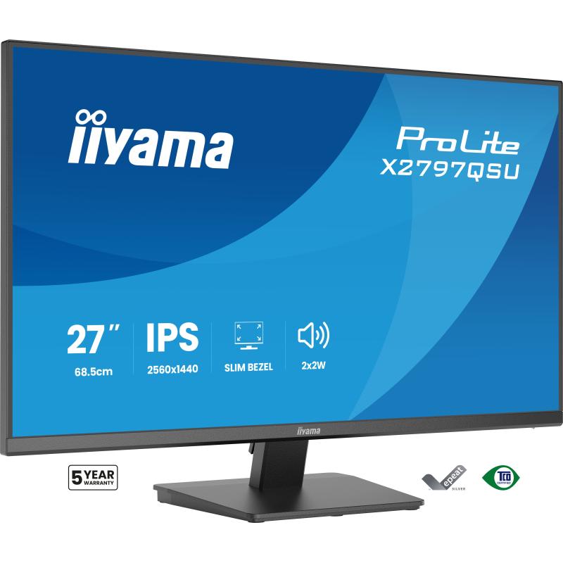 iiyama Monitor ProLite X2797QSU-B1 X2797QSUB1 (X2797QSU-B1)