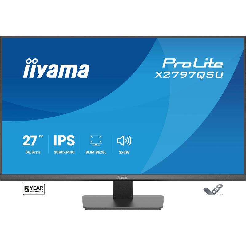 iiyama Monitor ProLite X2797QSU-B1 X2797QSUB1 (X2797QSU-B1)