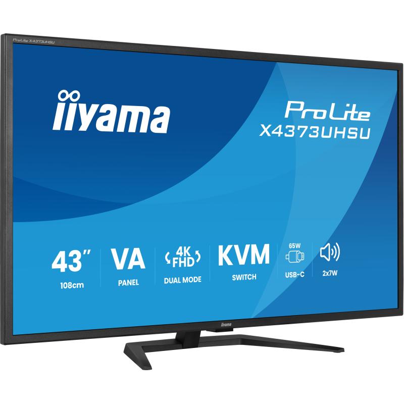 iiyama Monitor ProLite X4373UHSU-B2 X4373UHSUB2 (X4373UHSU-B2)