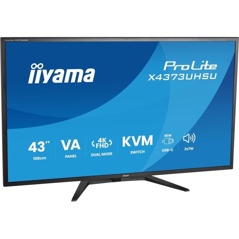 iiyama Monitor ProLite X4373UHSU-B2 X4373UHSUB2 (X4373UHSU-B2)