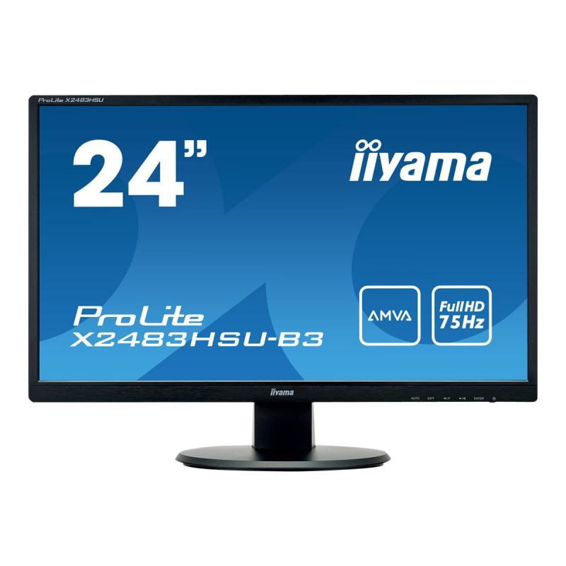 Iiyama ProLite X2483HSU-B3 X2483HSUB3 LED Monitor (X2483HSU-B3)
