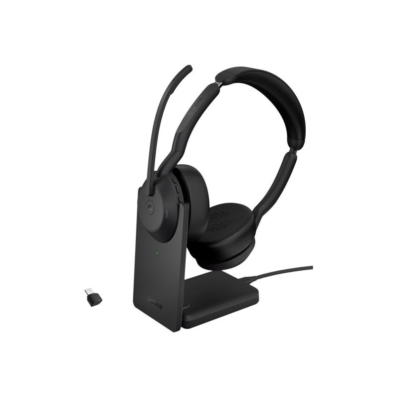 Jabra Evolve2 55 MS Stereo Headset On-Ear OnEar (25599-999-889) (25599999889)