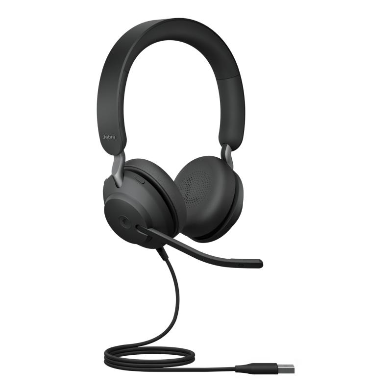 Jabra Headset Evolve2 40 SE MS Stereo USB-A USBA (24189-999-999) (24189999999)