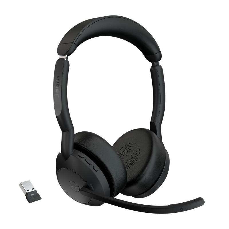 Jabra Headset Evolve2 55 MS Stereo Bluetooth USB-A Bluetooth USBA (25599-999-999) (25599999999)
