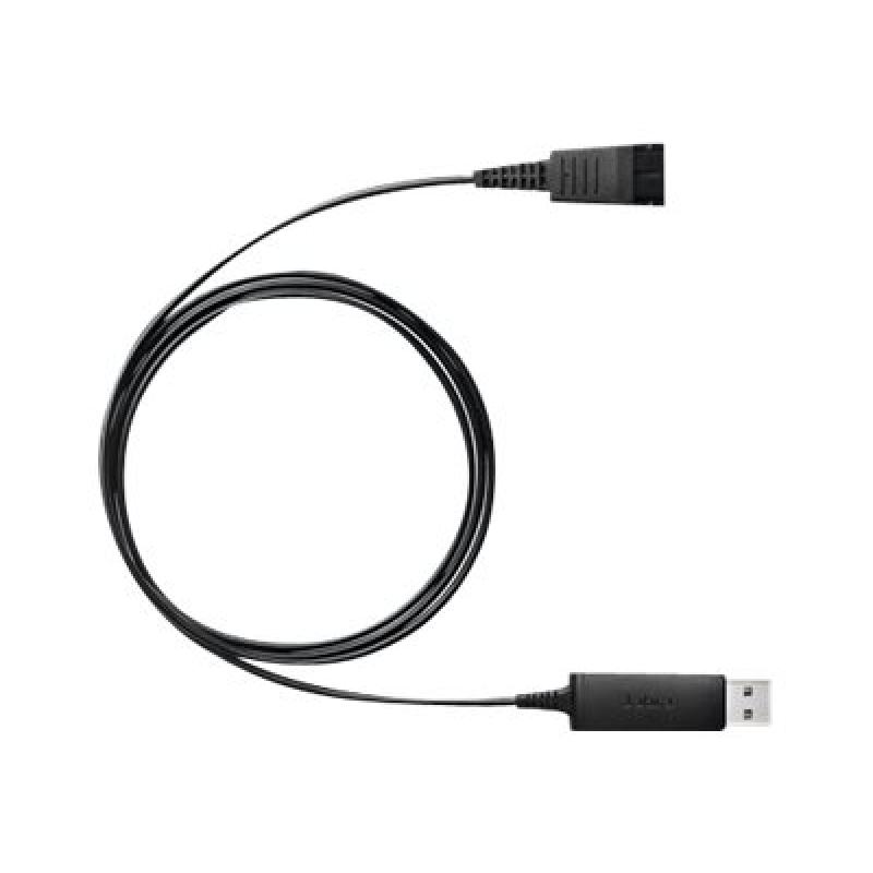 Jabra Headsetadapter Link 230 QuickDisconnect (QD) -&gt; &gt; USB-A(m) USBA(m) (230-09) (23009)