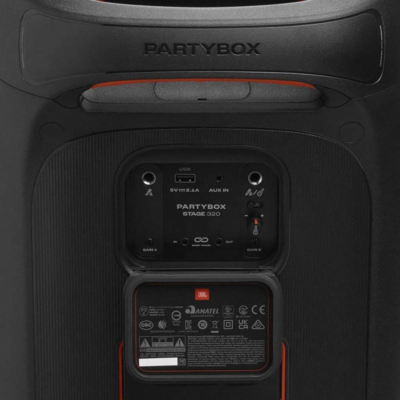 JBL Portable Soundsystem Partybox Stage 320 black Schwarz (JBLPBSTAGE320EP)