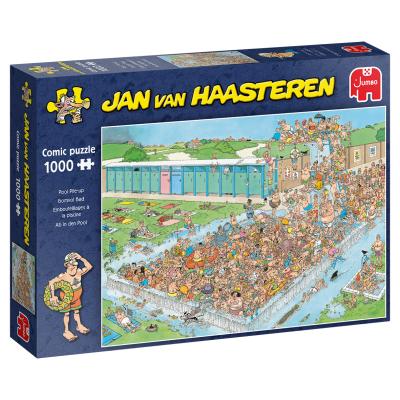 Jumbo Jan van Haasteren Ab in den Pool Pool Pile-Up PileUp 1000 Teile Puzzle (20039)