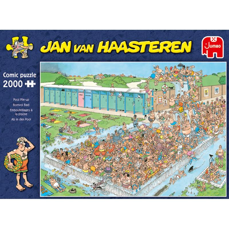 Jumbo Jan van Haasteren Ab in den Pool Pool Pile-Up PileUp 2000 Teile Puzzle (20040)