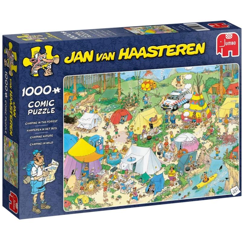 Jumbo Jan van Haasteren Camping im Wald 1000 Teile Puzzle (19086 )