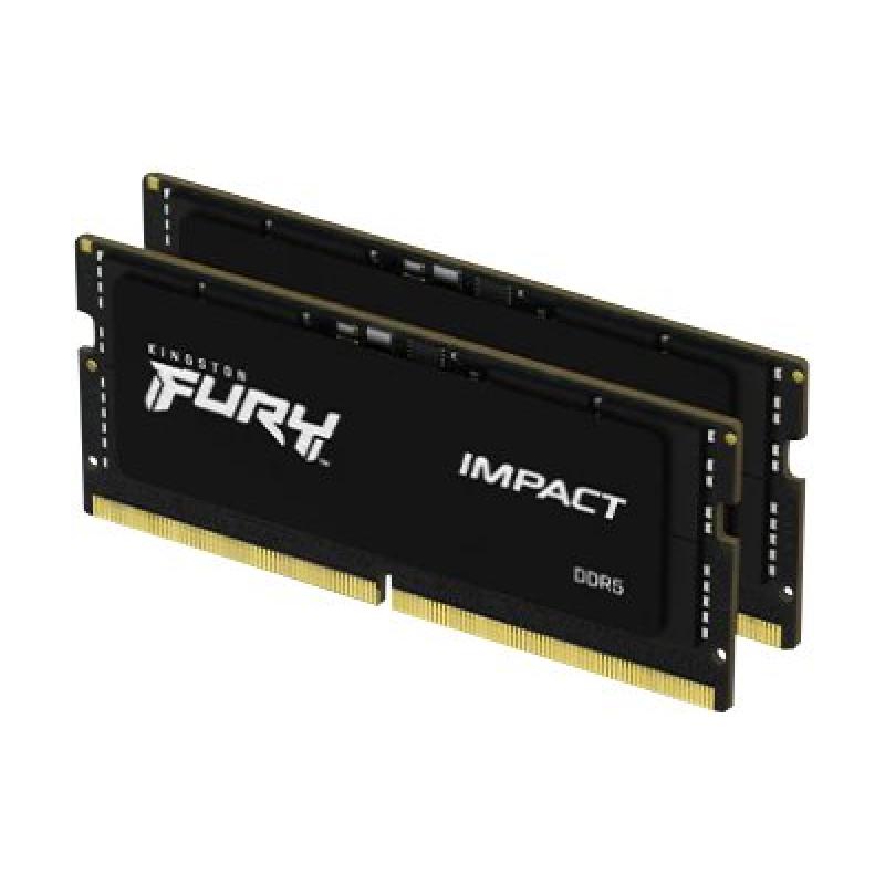 Kingston Fury Impact DDR5 16GB (2x8GB) 4800MHz SO-DIMM SODIMM (KF548S38IBK2-16) (KF548S38IBK216)