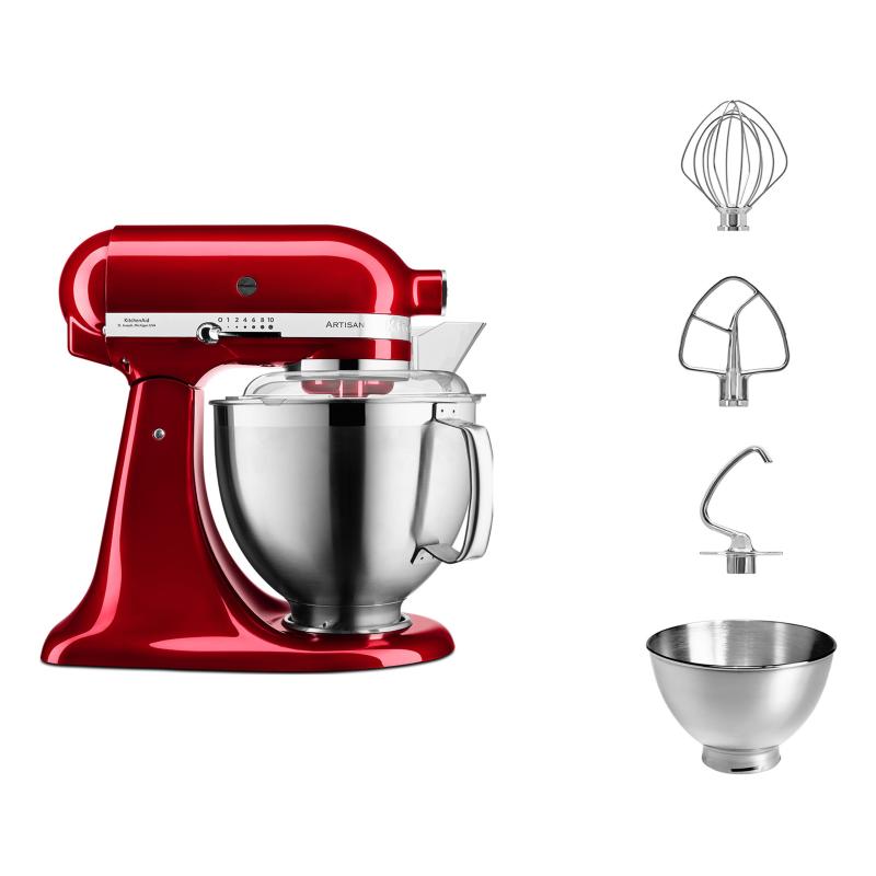 KitchenAid Food Processor Artisan 4,8L candy apple red (5KSM185PSECA)
