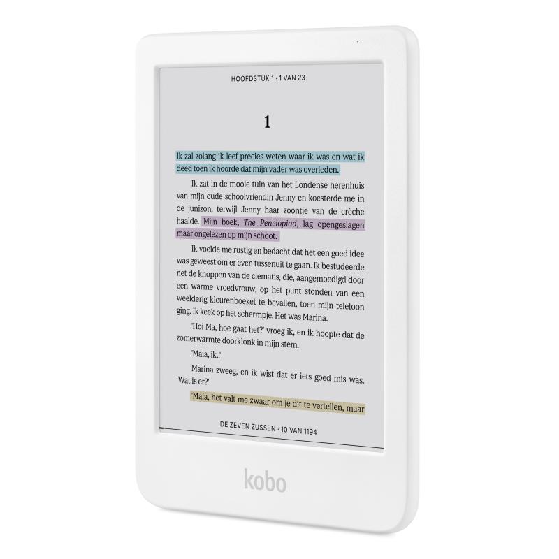 Kobo eBook-Reader eBookReader Clara Colour white (N367-KU-WH-K-CK) (N367KUWHKCK)