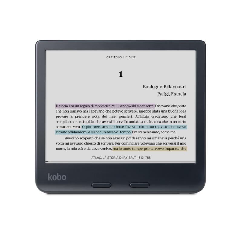 Kobo eBook-Reader eBookReader Libra Colour black Schwarz (N428-KU-BK-K-CK) (N428KUBKKCK)
