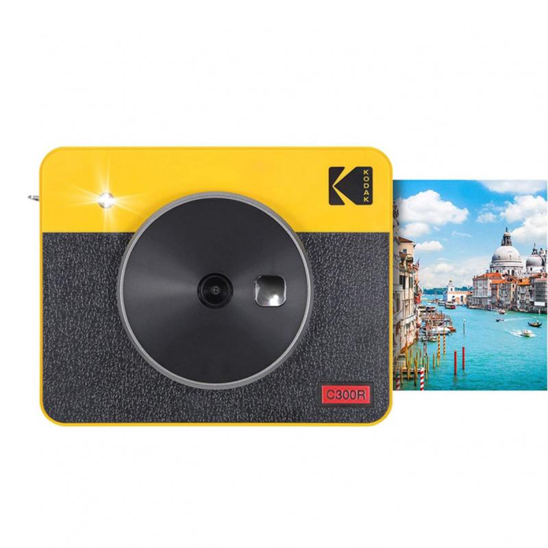 Kodak Instant Camera & Printer Drucker Mini Shot 3 Retro 4Pass 2in1 yellow Gelb (5525130)