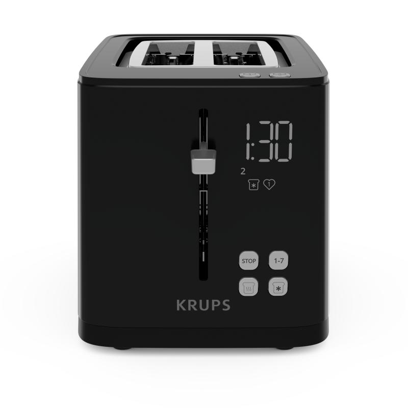 Krups Toaster Smartn Light 2 Slice black Schwarz (KH6418)
