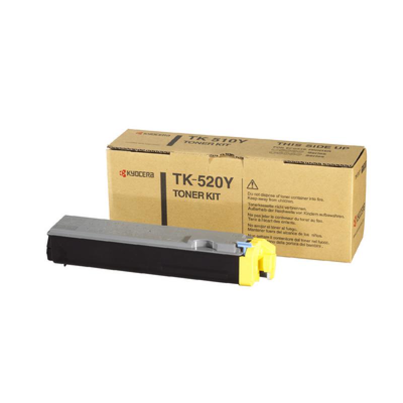 Kyocera Toner TK-520 TK520 Yellow Gelb (1T02HJAEU0)
