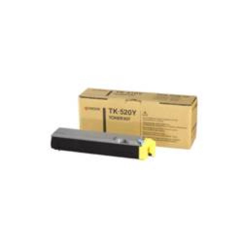 Kyocera Toner TK-520 TK520 Yellow Gelb (1T02HJAEU0)