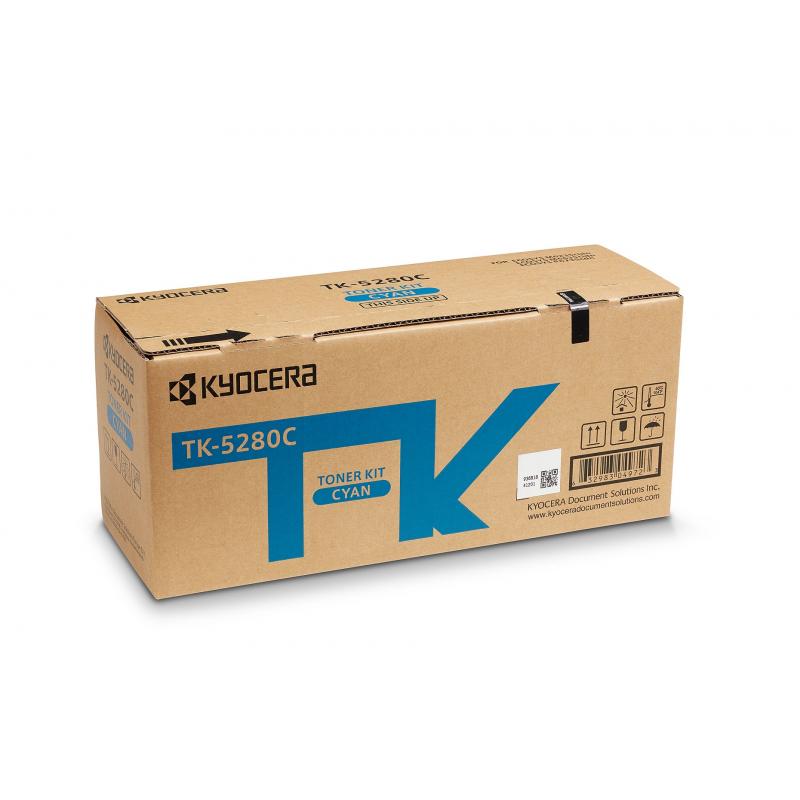 Kyocera Toner TK-5280C TK5280C Toner-Kit TonerKit Cyan (1T02TWCNL0)