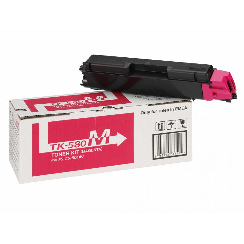 Kyocera Toner TK-580 TK580 Magenta (1T02KTBNL0)