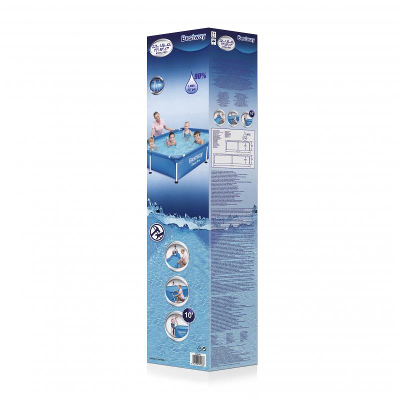Lay-Z-Spa LayZSpa Bestway Steel Pro (56401) 1200 l Gerahmter Pool Blau 10,3 kg