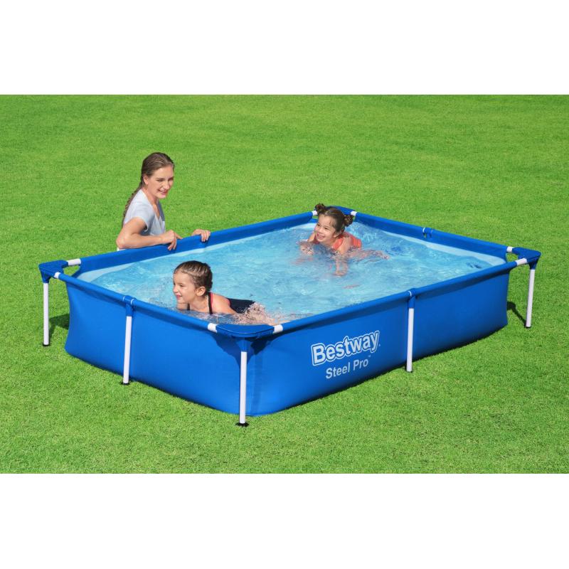 Lay-Z-Spa LayZSpa Bestway Steel Pro (56401) 1200 l Gerahmter Pool Blau 10,3 kg