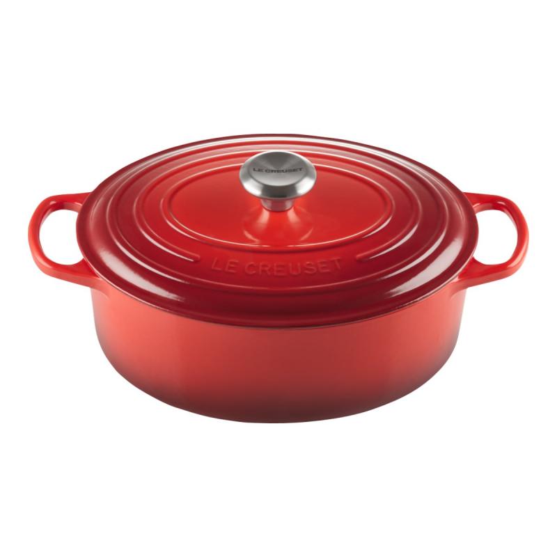 Le Creuset Signature Roaster oval 27cm oven red (21178270602430)