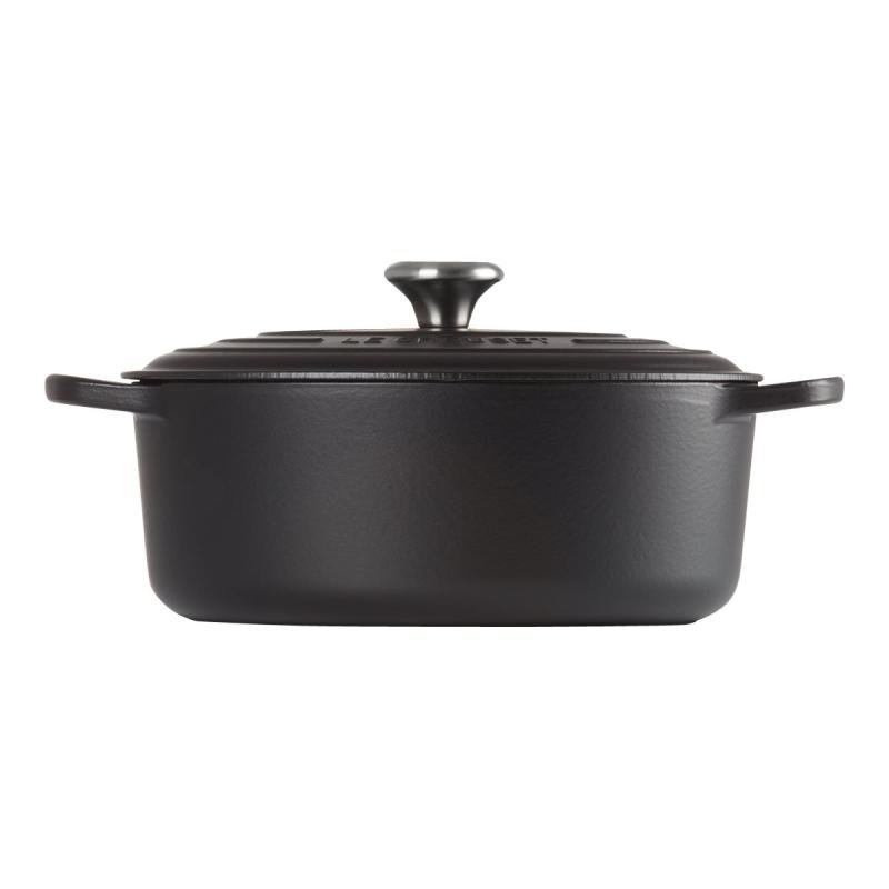 Le Creuset Signature Roaster oval 29cm black Schwarz (21178290000430)