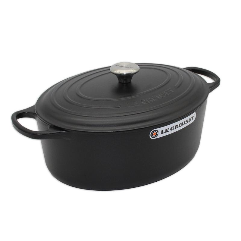 Le Creuset Signature Roaster oval 35cm black Schwarz (21178350000430)