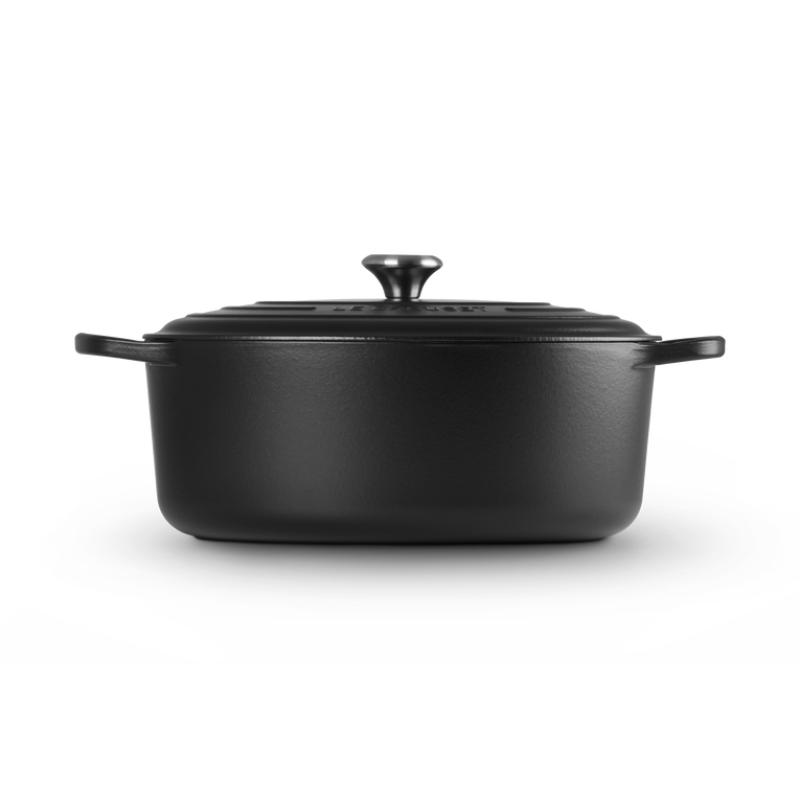 Le Creuset Signature Roaster oval 35cm black Schwarz (21178350000430)