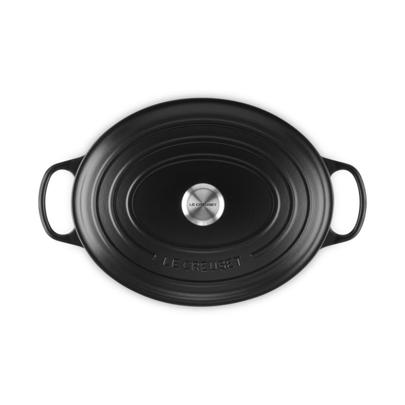 Le Creuset Signature Roaster oval 35cm black Schwarz (21178350000430)
