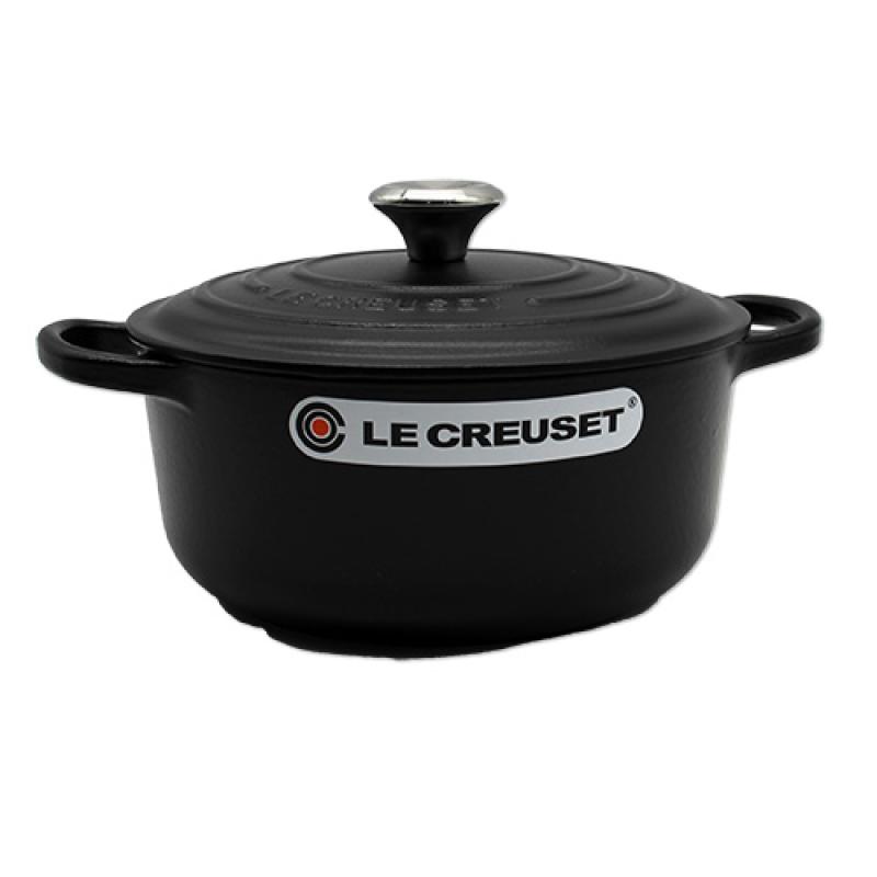 Le Creuset Signature Roaster round 20cm black Schwarz (21177200000430)