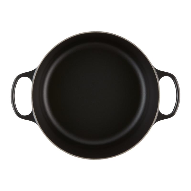 Le Creuset Signature Roaster round 20cm black Schwarz (21177200000430)