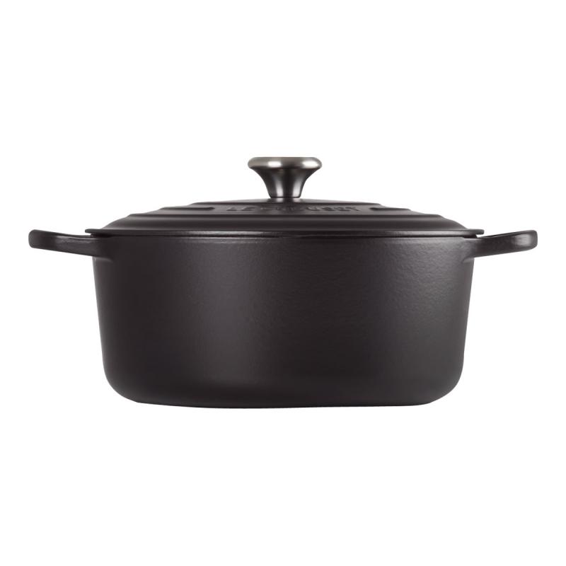Le Creuset Signature Roaster round 24cm black Schwarz (21177240000430)