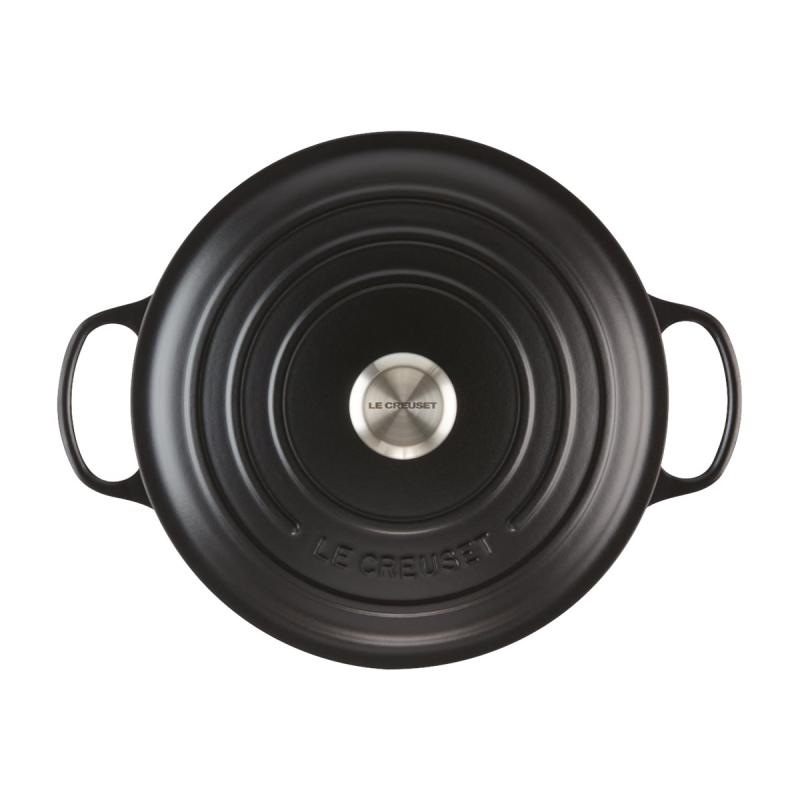 Le Creuset Signature Roaster round 26cm black Schwarz (21177260000430)