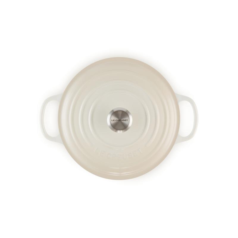 Le Creuset Signature Roaster round 26cm meringue (21177267164430)
