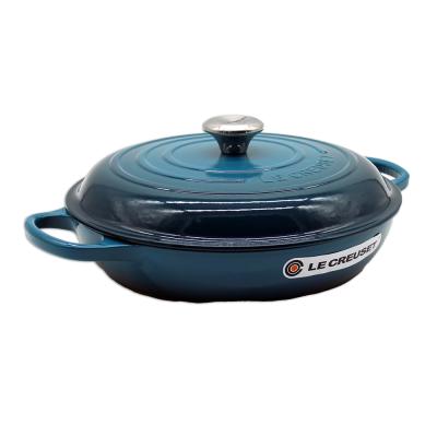 Le Creuset Signature Shallow Casserole round 30cm Deep Teal (21180306422430)