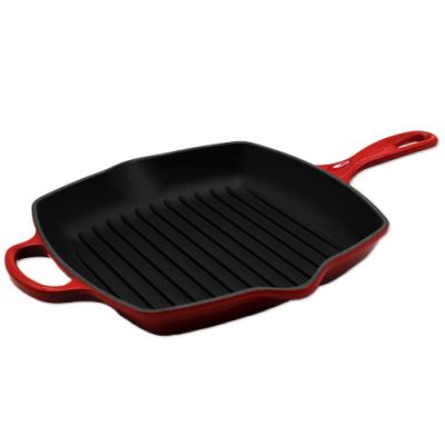 Le Creuset Signature Square Grill Pan 26cm cherry red (20183260600422)