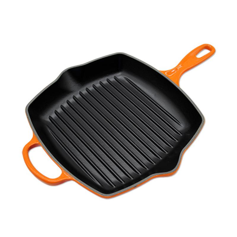 Le Creuset Signature Square Grill Pan 26cm oven red (20183260900422)